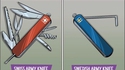 Couteaux des armées suisse et suédoise