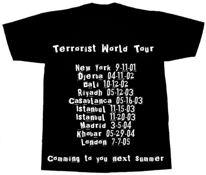 Le t-shirt du TWT (Terrorist World Tour)