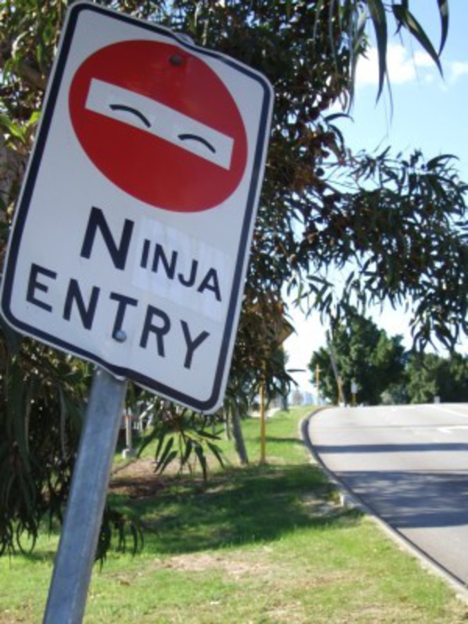 L'entrée des ninjas !