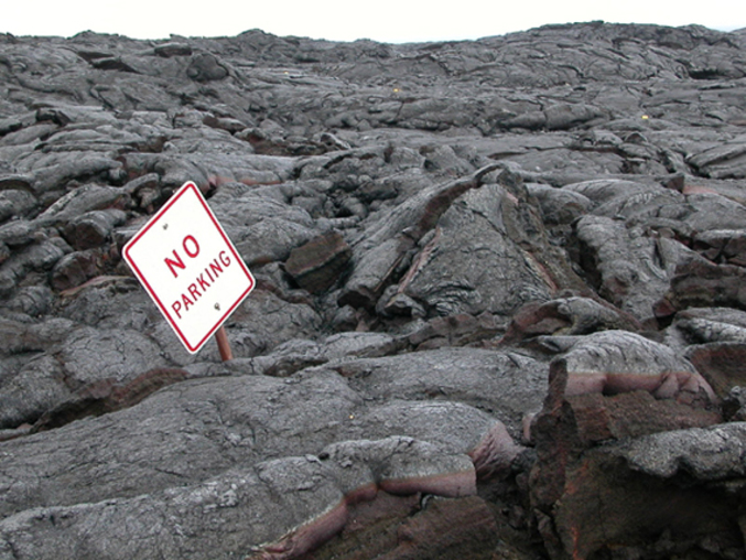 Les volcans ne sont pas des parkings!