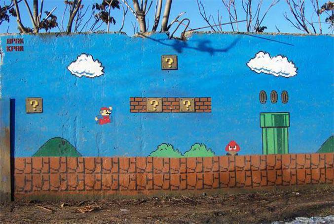 Une peinture Mario.
