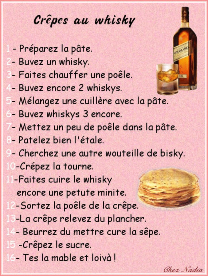 Crêpes au whisky