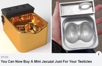 Mini-jacuzzi pour testicules