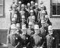 New York, sous-station de police de Rockaway Beach, dans le Queens, années 1900