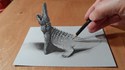 Dessiner un crocodile en 3D