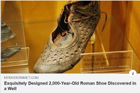 On a retrouvé, près d'une ancienne forteresse romaine en Allemagne, une chaussure féminine fichtrement tendance