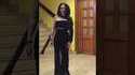 Nana Karapetyan In A Black Beautiful Dress