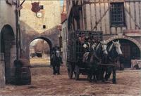 Anachronisme dans un film sur le Moyen-Age : les horloges à cadran n'apparaîtront qu'au XIVème siècle et souvent avec une seule aiguille