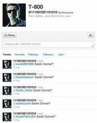 Terminator sur Twitter