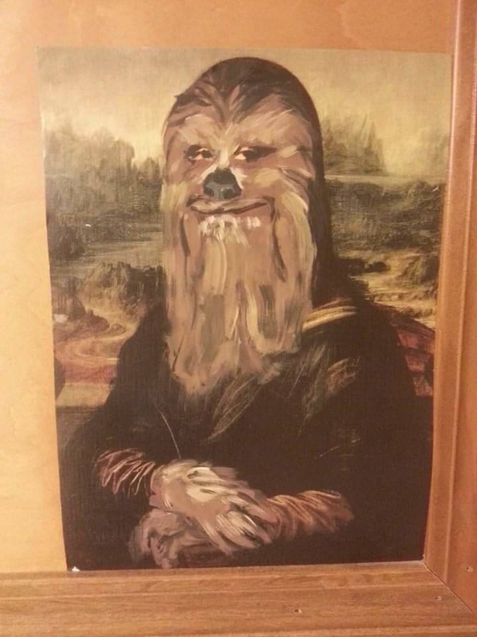 admirez le sourire de Chewie Lisa