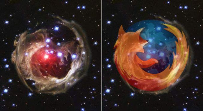 Firefox est partout, Hubble en est témoin