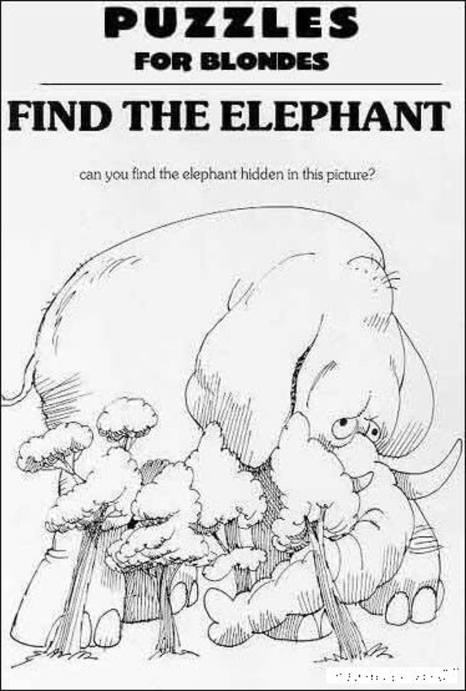 Trouvez l'éléphant ! Difficulté : 4/5.
