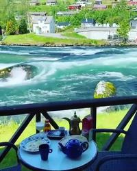 Terrasse en norvège