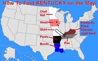 Situez le Kentucky sur la carte des USA