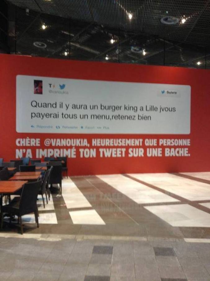 La construction d'un Burger King à Lille.