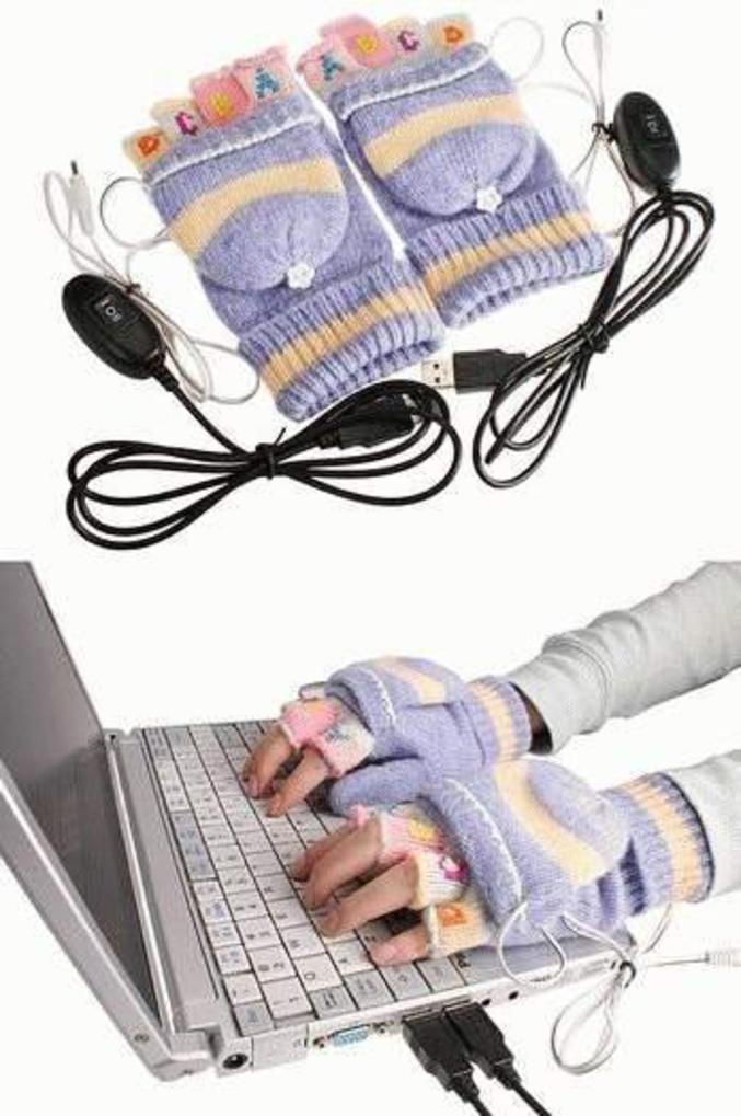 Des gants chauffants par USB.