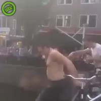 Saut dans le canal