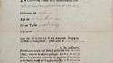 Attestation de sortie pendant la peste de 1720 