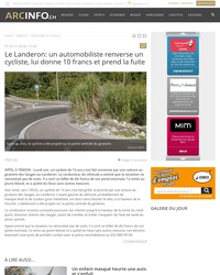 Une chute à dix balles
