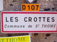 Panneau Les Crottes