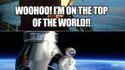 I'm on the top of the world