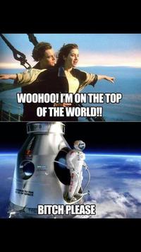 I'm on the top of the world