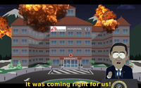 L'hôpital fonçait droit sur nous!