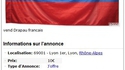 Drapeau français à vendre