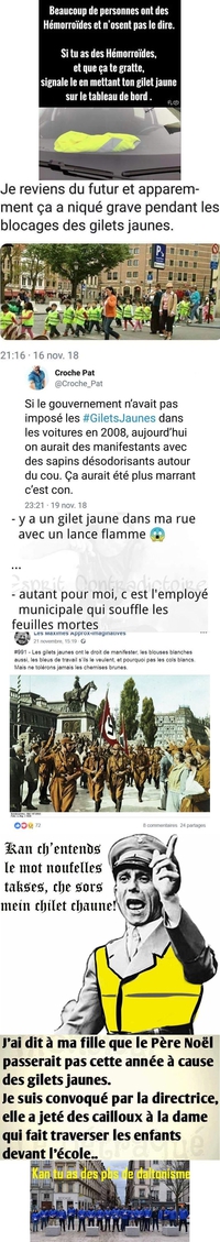 Gilets jaunes: Vaticinations trouvées sur le web