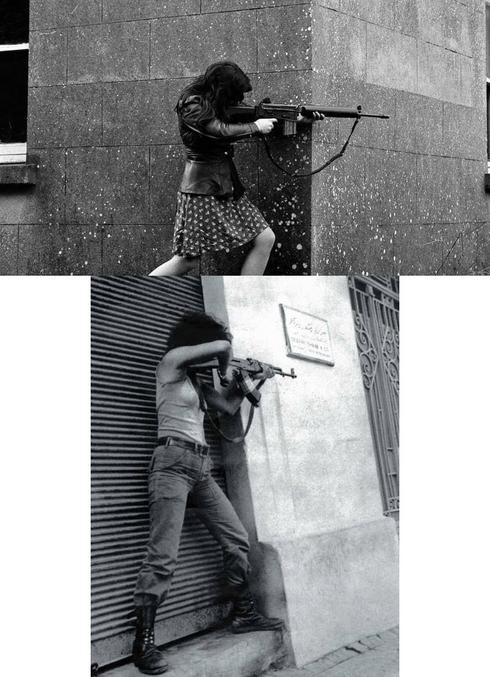 En haut : Belfast, 1973; en bas, Beyrouth, 1976.