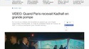 khadafi à Paris: la classe!