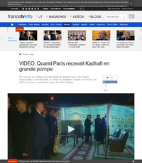 khadafi à Paris: la classe!