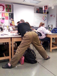La pose du prof