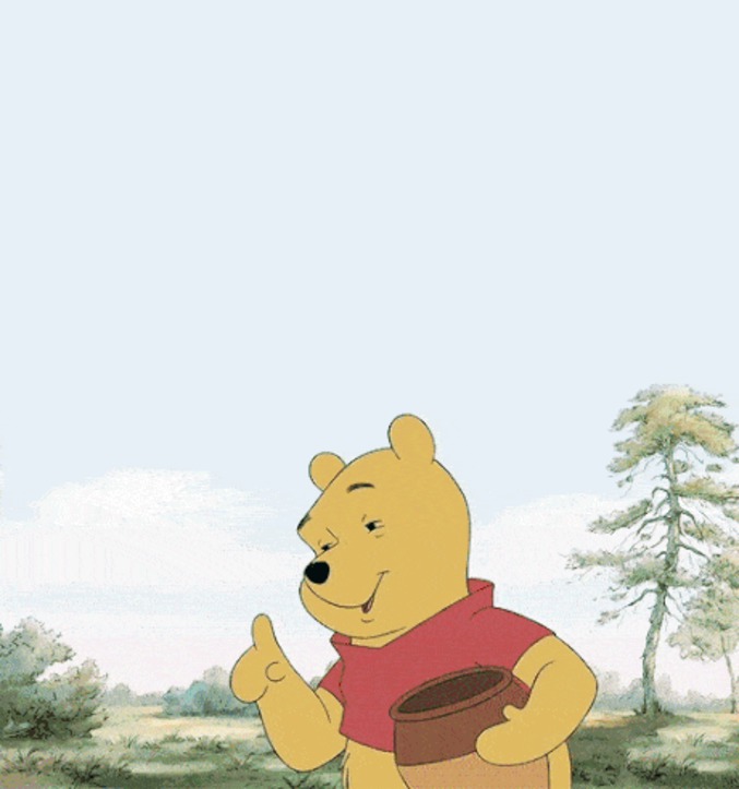 Un ours se mange la patte.