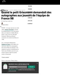 Quand Griezmann, enfant, chassait les autographes des Bleus 98