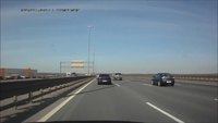 Accident impressionnant sur l'autoroute