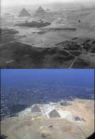 Le site de Gizeh en 1938 et de nos jours
