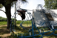 Grand huit dans son jardin