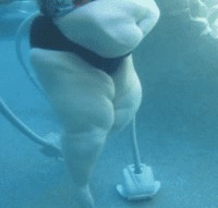 Pendant ce temps, à la piscine