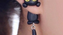 Boucle d'oreille chat
