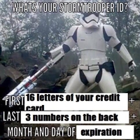 What is your strormtrooper id ?