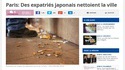 Paris: Des expatriés japonais nettoient la ville