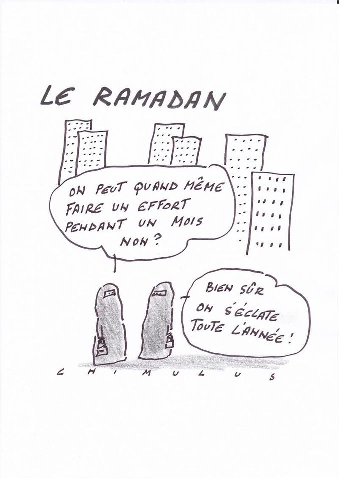Le ramadan vu par le dessinateur Chimulus.