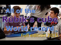 Les records de Rubik's cube 