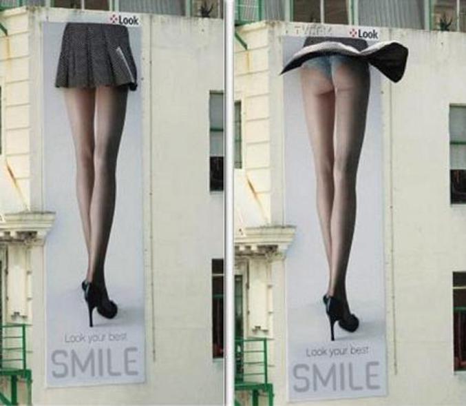 Une publicité pour des sous-vêtements.