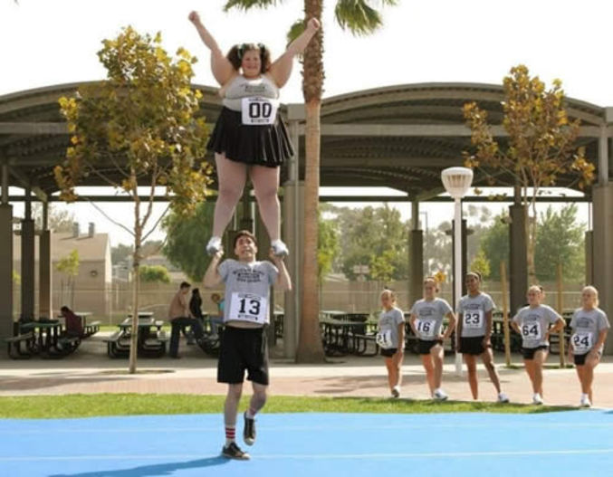 L'entrainement de pom pom girl.