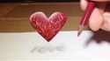 La fabrication d'un cœur en 3D (dessin)