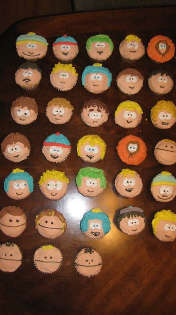 Des gateaux à l'image des personnages de South Park.