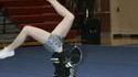 Cheerleader faceplant