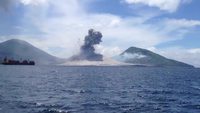 L'éruption du volcan Tavurvur en Papouasie-Nouvelle-Guinée